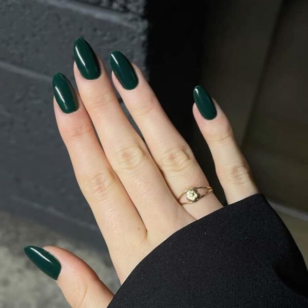 Limited time deal 38% off Modelones Green Press on Nails Almond, - Image 2