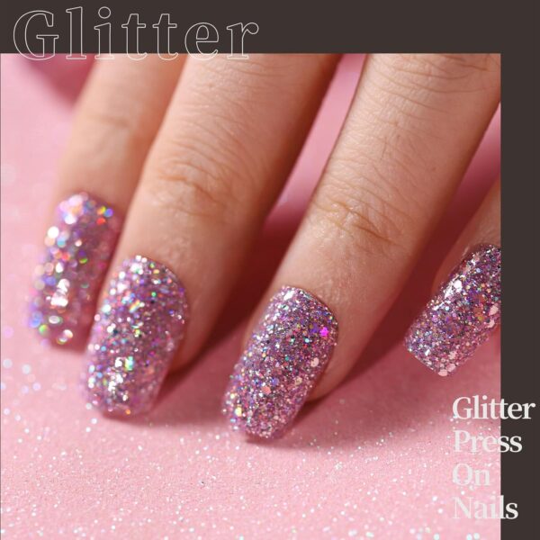 Limited time deal 15% off Full Cover Fake Nails, Pearl Gloss French Tips