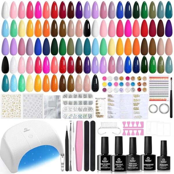 Limited time deal 35% off Beetles Gel Nail Polish Kit with U V Light