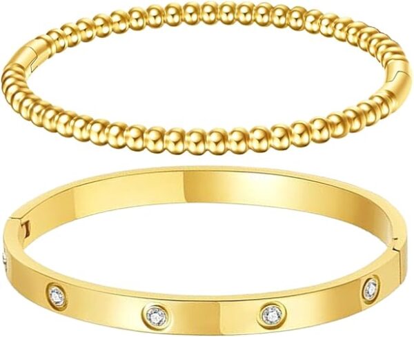 Limited time deal 50% off Gold Bangle Bracelets