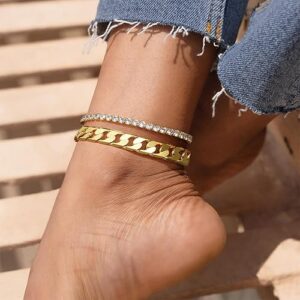Limited time deal 13% off Gold Ankle Bracelets