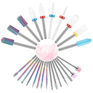 Limited time deal 11% off 25PC Nail Drill Bits Set